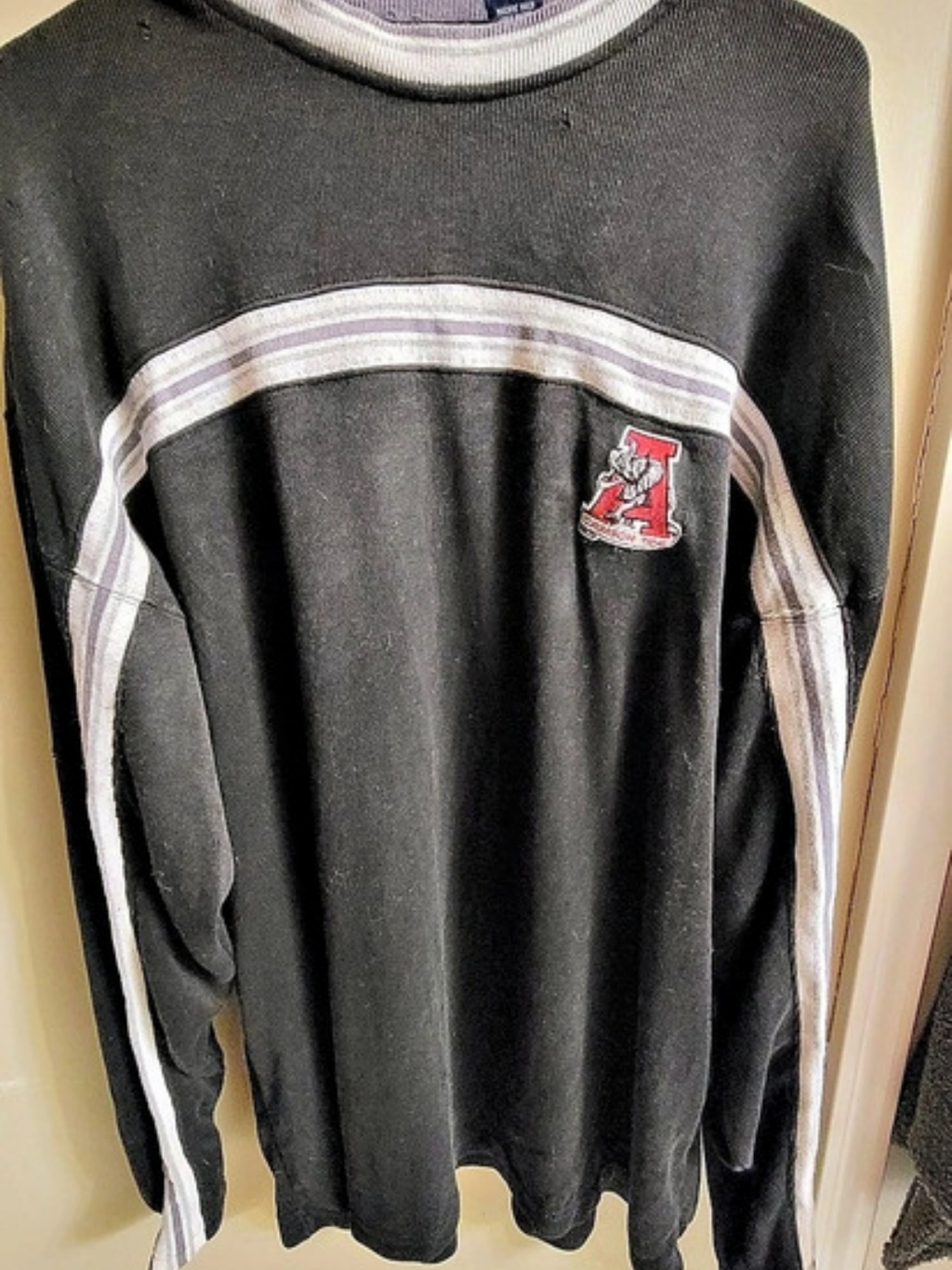 Crabel Sportsware Alabama Pullover Black Gray Size Large